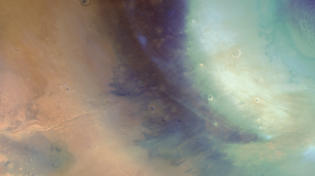 VIDEO: Sonda Mars Express capta una serie de tormentas de polvo que "se arremolinan" en el planeta rojo