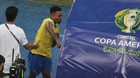 VIDEOS: La reacción de Gabriel Jesus que no se vio en la televisión tras ser expulsado de la final de la Copa América