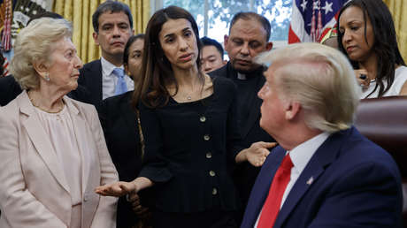 Trump pide a víctima de la esclavitud sexual explicar por qué ganó un Nobel y "dónde está ahora" su familia asesinada por el Estado Islámico