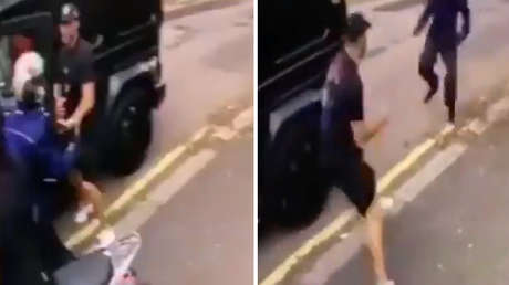 VIDEO: Asaltantes intentan robar con cuchillo el auto de Ozil y Kolasinac los hace escapar