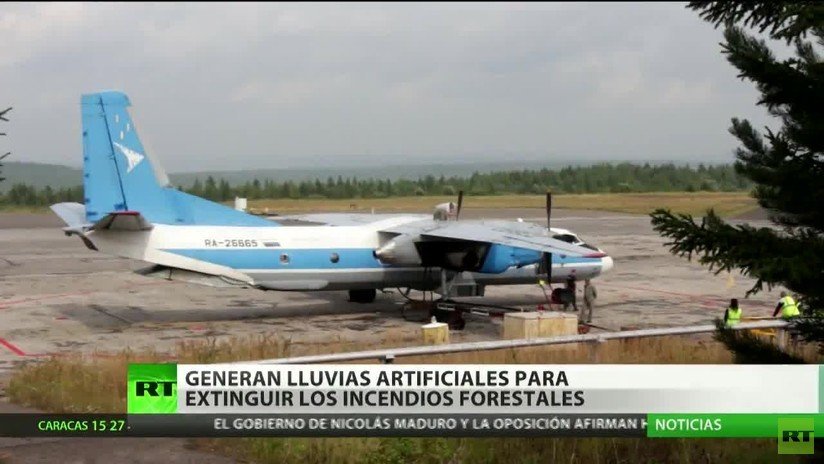 Rusia: Generan lluvias artificiales para extinguir los incendios forestales en Siberia