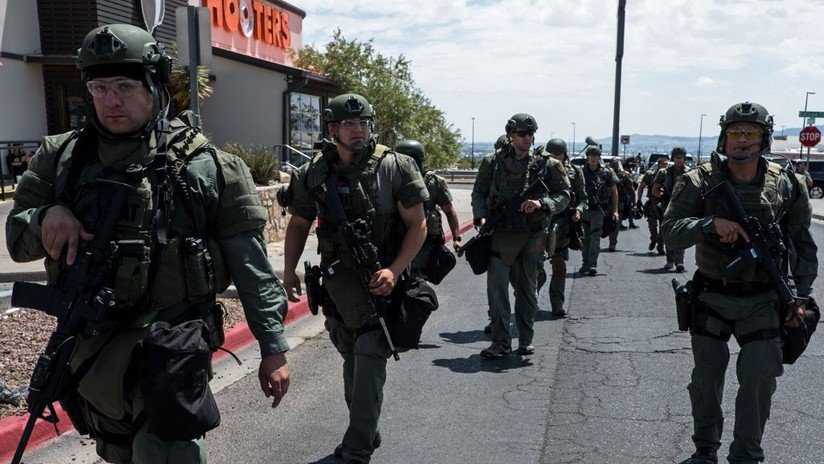 El despliegue policial para reducir al homicida de El Paso, en imágenes