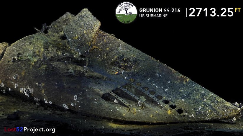 VIDEO: Hallan la proa de un submarino de EE.UU. que desapareció en su misión inaugural en 1942