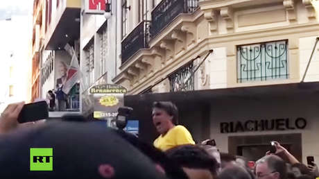 VIDEO: Bolsonaro publica un video inédito del día que fue apuñalado