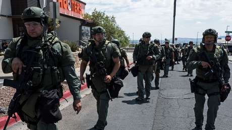 El despliegue policial para reducir al homicida de El Paso, en imágenes