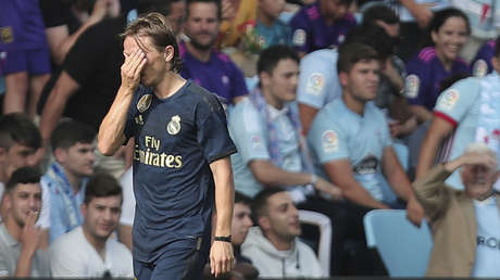 VIDEO: Luka Modric recibe la primera tarjeta roja de toda su carrera