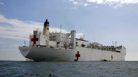 Pompeo informa el arribo del buque-hospital a Colombia para dar "ayuda humanitaria" a venezolanos