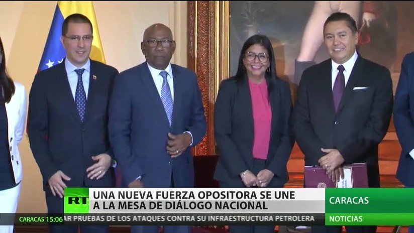 Una nueva fuerza opositora se une a la mesa de diálogo nacional en Venezuela