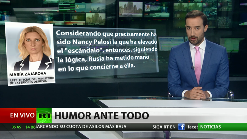 Moscú se mofa de que Pelosi hable de la 'mano rusa' en el caso Trump