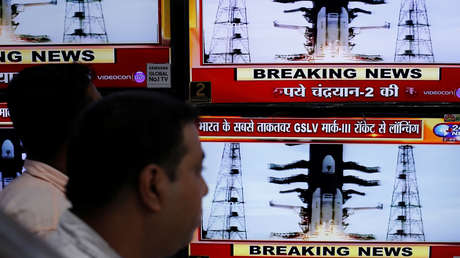 La nave espacial india Chandrayaan-2, lista para la separación de su módulo de alunizaje