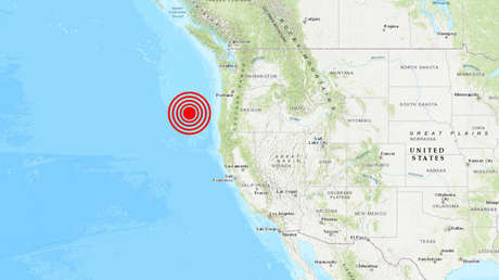 Se registra un sismo de magnitud 5,9 frente a la costa oeste de EE.UU.