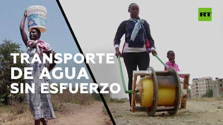 Este invento permite transportar el agua sin esfuerzo