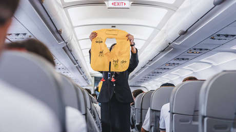 VIDEO: Pánico en un avión por una pasajera que abrió la puerta de emergencia antes del despegue para tomar "aire fresco"