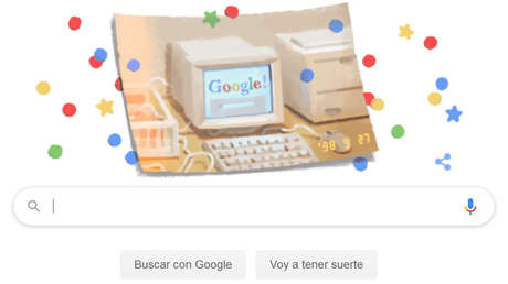 Google cumple 21 años y lo celebra con un 'doodle'