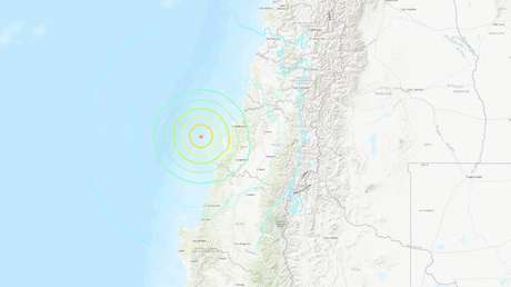 Se registra sismo de magnitud 6,8 al suroeste de Chile