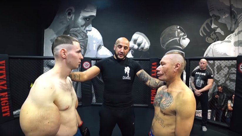 VIDEO: El 'brazos de bazuca' ruso debuta en las MMA contra un bloguero 20 años mayor que él y acaba estrangulado