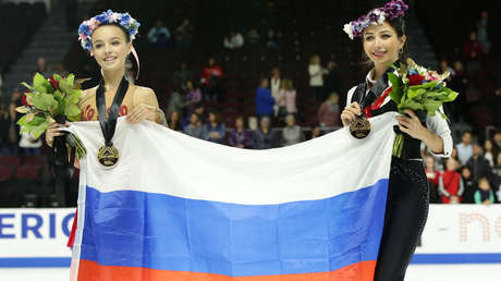 Una patinadora rusa de 15 años gana el Skate America en Las Vegas con dos saltos cuádruples