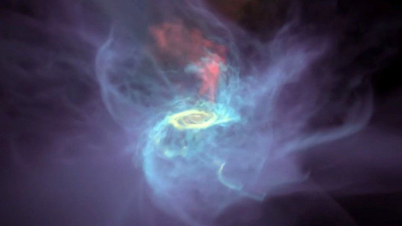 VIDEO: Las galaxias aspiran gas y evolucionan en una simulación por supercomputadora