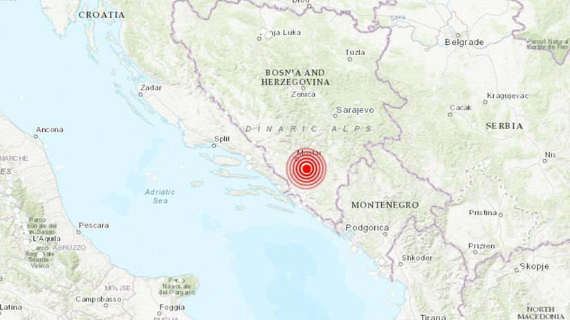 Un sismo de magnitud 5,4 sacude Bosnia y Herzegovina