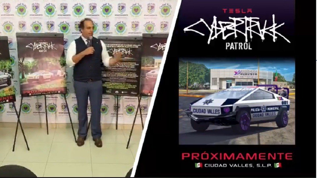 Un alcalde mexicano reserva 15 'cybertrucks' de Tesla para patrullaje y se hace viral