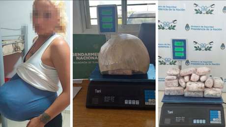 Una argentina simula estar embarazada para ocultar 15 paquetes de marihuana en su vientre falso
