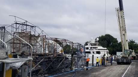 VIDEO: Un incendio destruye dos yates en EE.UU. que valen más de 20 millones de dólares