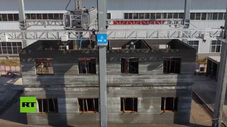 Construyen en China uno de los mayores edificios por impresión en 3D (VIDEO)