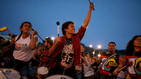 'Tambores a la calle': Una nueva jornada de protestas pacíficas contra Duque toma Bogotá