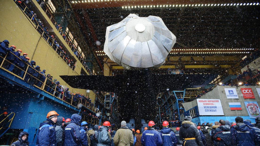 VIDEO: Rusia bota un submarino de ataque de propulsión nuclear del proyecto más avanzado de la historia naval del país
