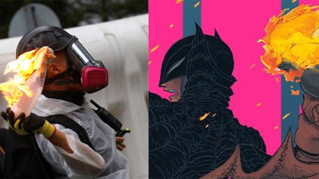 Imagen de Batman con un cóctel molotov en 'apoyo a las protestas de Hong Kong' ofende a los chinos, DC Comics la elimina y recibe aún más críticas