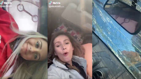 Dan dos vueltas de campana con su coche y lo primero que hacen es grabar un video para Tik Tok