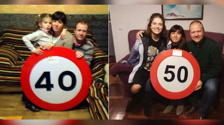 Un hombre roba una señal de tráfico cada 10 años para celebrar el cumpleaños de su esposa