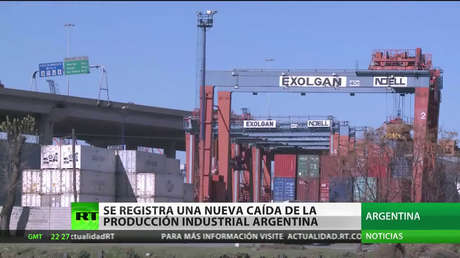 Se registra una nueva caída de la producción industrial argentina