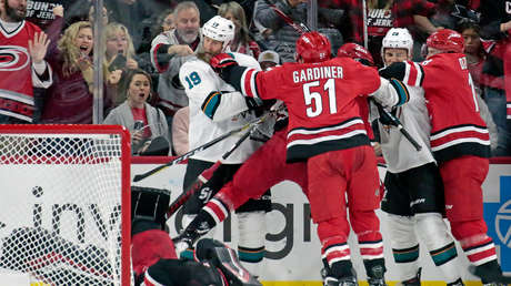 VIDEO: Un jugador de hockey derriba de un solo golpe al portero rival en un partido de la NHL