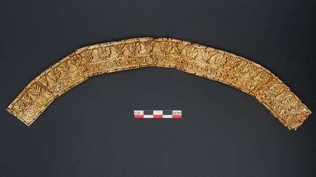 FOTOS: Hallan por primera vez los restos de cuatro amazonas escitas con un tocado de oro en Rusia