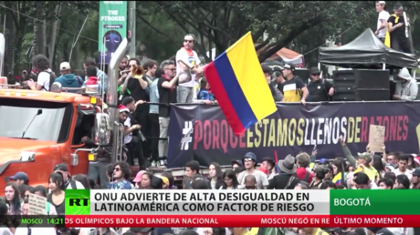 La ONU advierte sobre la alta desigualdad en América Latina como un factor de riesgo