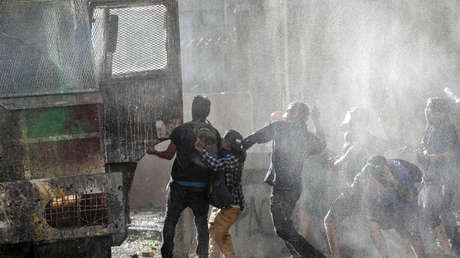 Masiva movilización en Santiago de Chile contra el Gobierno de Piñera