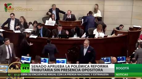 Senado de Colombia aprueba la polémica reforma tributaria sin la presencia de la oposición