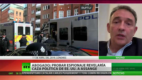 Abogado: "Probar espionaje revelaría caza política de EE.UU. a Assange"