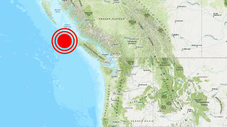 Dos terremotos de magnitudes superiores a 5 sacuden la costa occidental de Canadá
