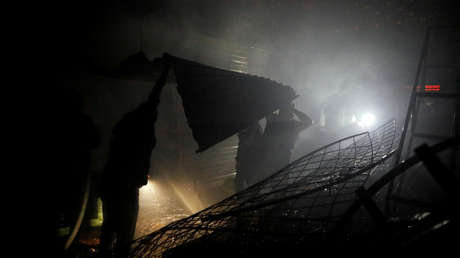 Se declara un fuerte incendio en un mercado de la Ciudad de México