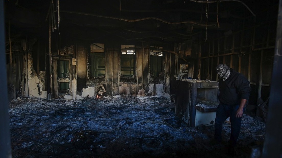 FOTOS: Así quedó la Embajada de EE.UU. en Irak tras ser asaltada por numerosos manifestantes