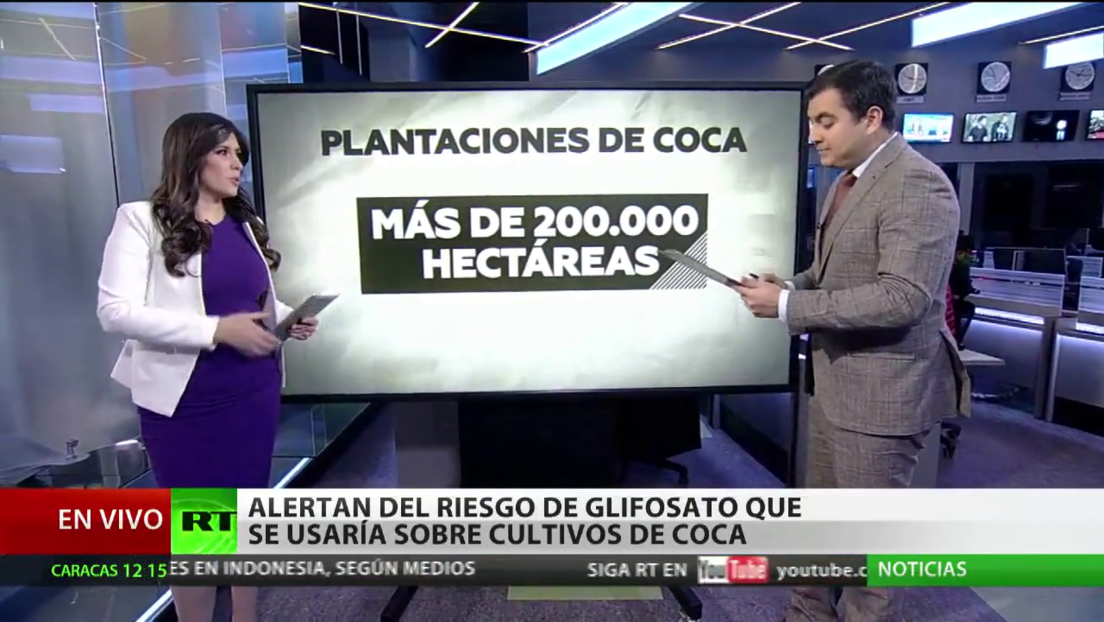 Ambientalistas alertan del riesgo que supondría el uso de glifosato sobre cultivos de coca en Colombia