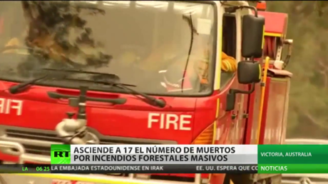 Asciende a 17 el número de los muertos por los incendios en Australia