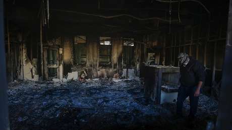 FOTOS: Así quedó la Embajada de EE.UU. en Irak tras ser asaltada por numerosos manifestantes