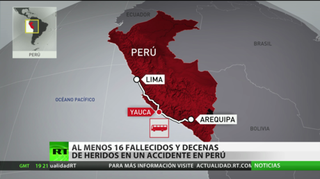Al menos 17 muertos y decenas de heridos en un accidente en Perú