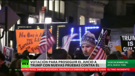 El Congreso vota para proseguir el juicio a Trump con nuevas pruebas contra él