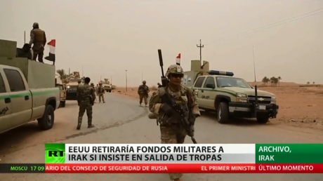 EE.UU. podría retirar fondos militares a Irak si Bagdad insiste en la salida de tropas