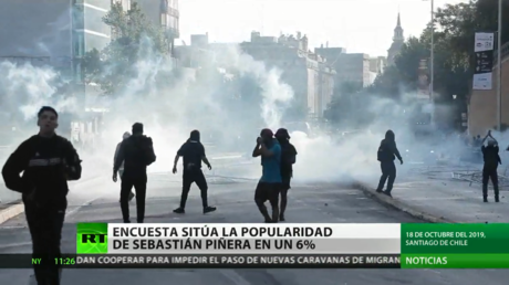 Una encuesta sitúa en un 6% la popularidad de Sebastián Piñera en Chile