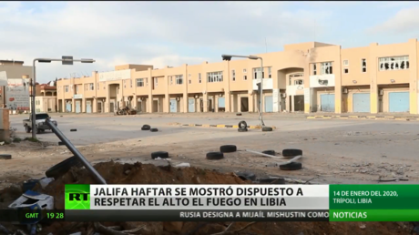 Angela Merkel apoya la decisión del mariscal Haftar de respetar el alto al fuego en Libia